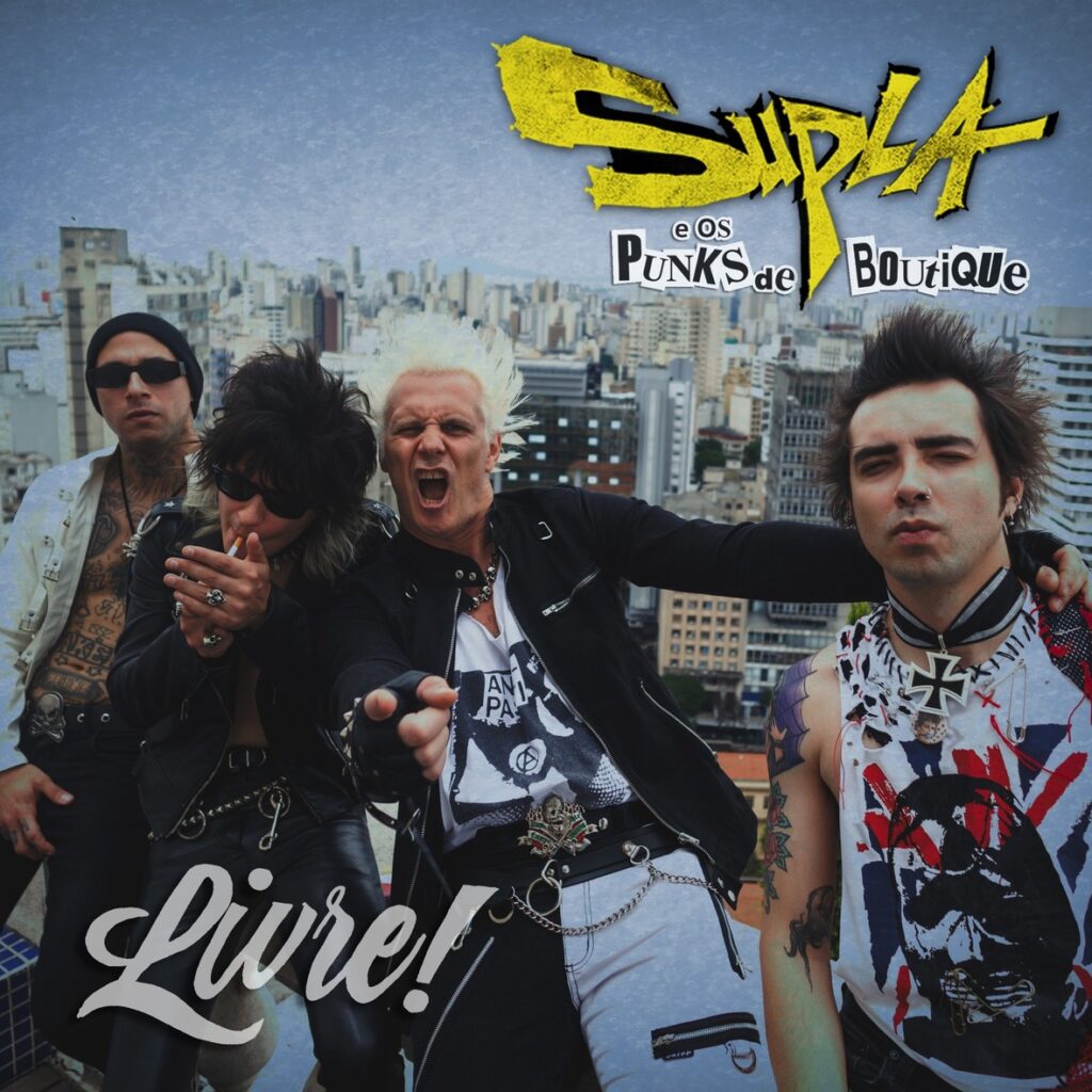 Supla e os Punks de Boutique lançam ‘Livre’, single com vibe retrô inspirada nas Ronettes. Rock impactante e videoclipe disponível.